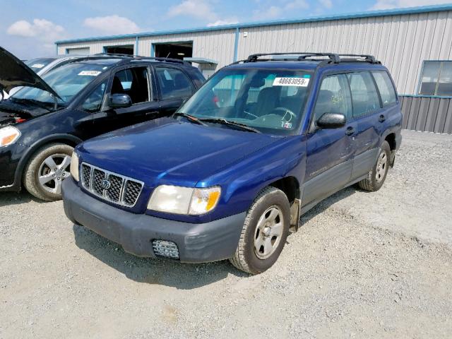 JF1SF635X1H761533 - 2001 SUBARU FORESTER L BLUE photo 2