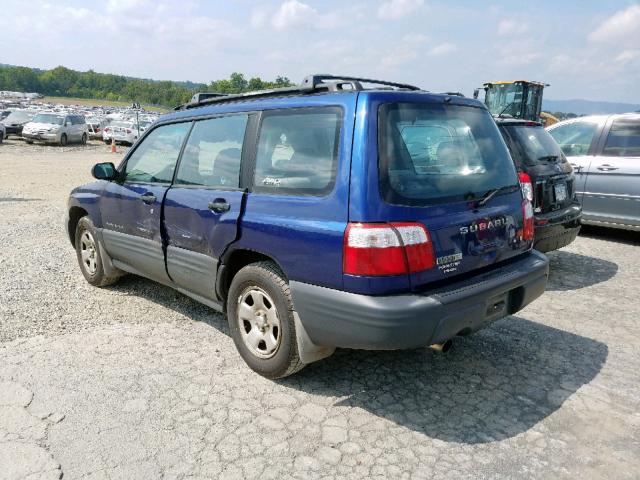 JF1SF635X1H761533 - 2001 SUBARU FORESTER L BLUE photo 3