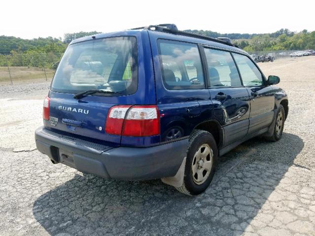 JF1SF635X1H761533 - 2001 SUBARU FORESTER L BLUE photo 4