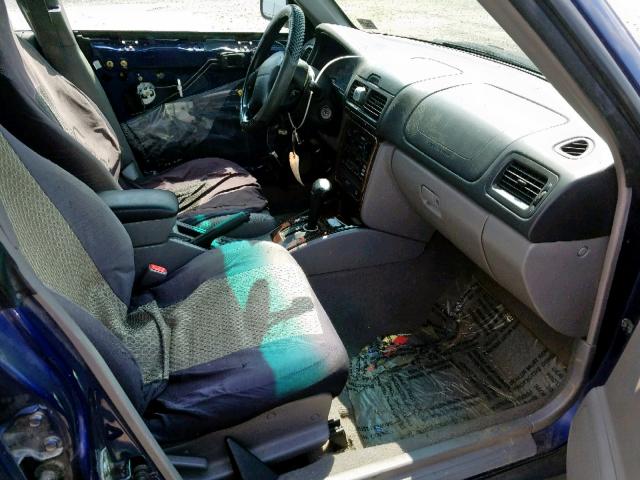 JF1SF635X1H761533 - 2001 SUBARU FORESTER L BLUE photo 5