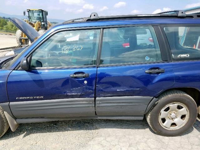 JF1SF635X1H761533 - 2001 SUBARU FORESTER L BLUE photo 9