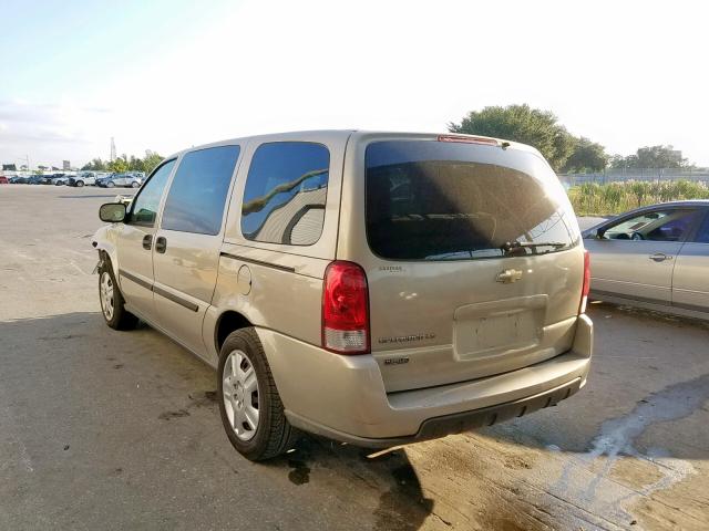 1GNDV23W68D161169 - 2008 CHEVROLET UPLANDER L GOLD photo 3