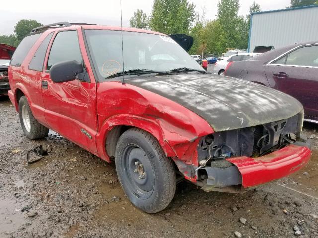 1GKCS18W71K266714 - 2001 GMC JIMMY RED photo 1