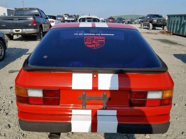 WP0AA0928HN450421 - 1987 PORSCHE 924 S RED photo 6