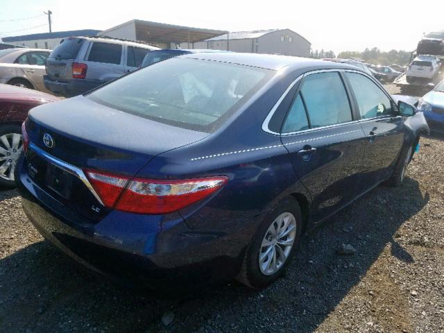 4T4BF1FK8GR517749 - 2016 TOYOTA CAMRY LE BLUE photo 4