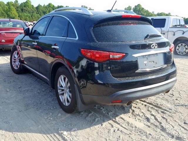 JNRAS18WX9M157604 - 2009 INFINITI FX35 BLACK photo 3