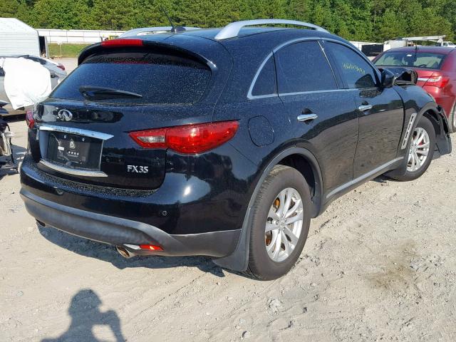 JNRAS18WX9M157604 - 2009 INFINITI FX35 BLACK photo 4