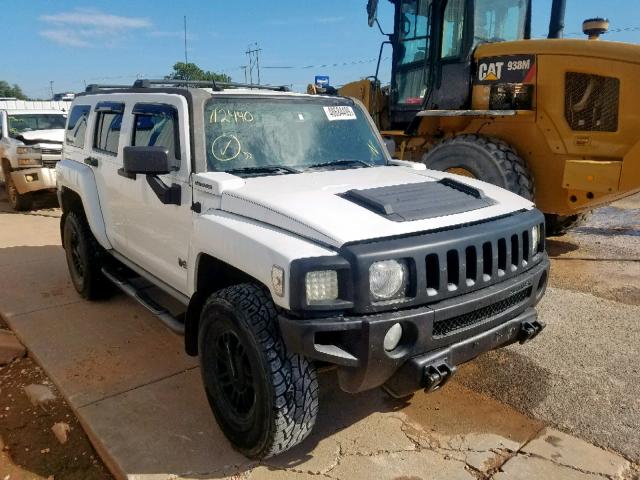 5GTEN13E098112440 - 2009 HUMMER H3 WHITE photo 1