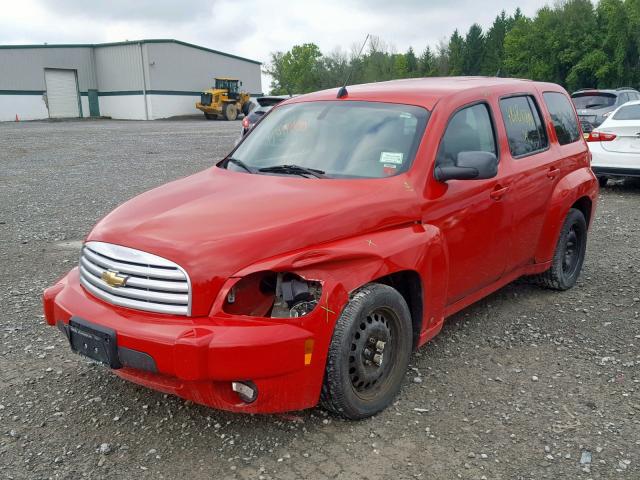 3GNDA13D88S553445 - 2008 CHEVROLET HHR LS RED photo 2