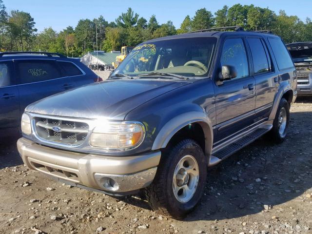 1FMZU84P4YZA87664 - 2000 FORD EXPLORER E BLUE photo 2