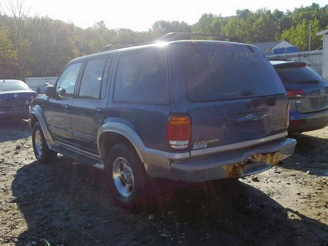 1FMZU84P4YZA87664 - 2000 FORD EXPLORER E BLUE photo 3