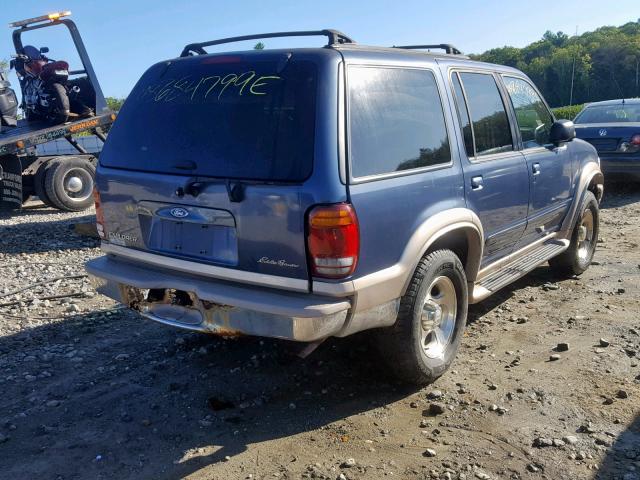 1FMZU84P4YZA87664 - 2000 FORD EXPLORER E BLUE photo 4