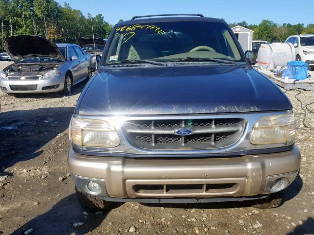 1FMZU84P4YZA87664 - 2000 FORD EXPLORER E BLUE photo 9