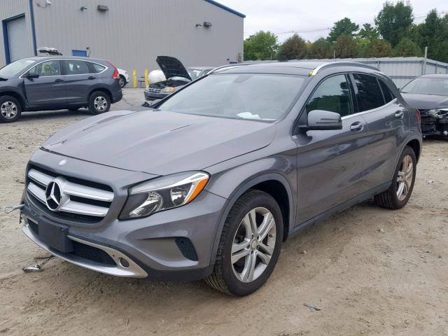 WDCTG4GB5FJ119831 - 2015 MERCEDES-BENZ GLA 250 4M GRAY photo 2