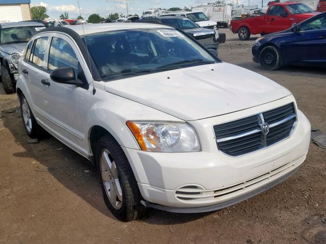 1B3HB48B17D259465 - 2007 DODGE CALIBER SX WHITE photo 1