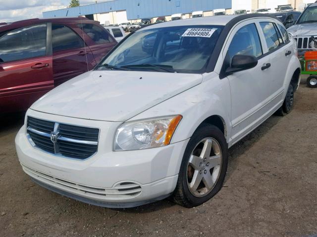 1B3HB48B17D259465 - 2007 DODGE CALIBER SX WHITE photo 2