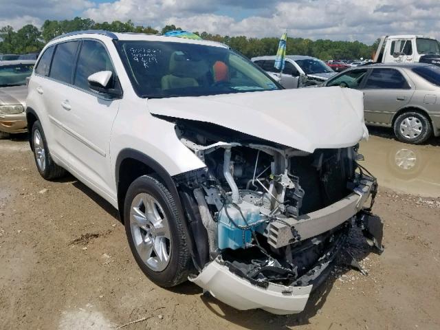 5TDYKRFH2FS090966 - 2015 TOYOTA HIGHLANDER WHITE photo 1