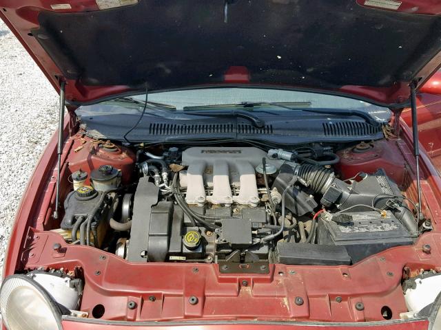 1FALP53S7TG146514 - 1996 FORD TAURUS LX MAROON photo 7