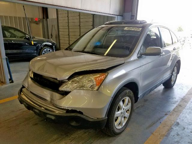 JHLRE38728C045692 - 2008 HONDA CR-V EXL SILVER photo 2