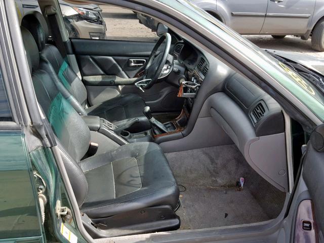 4S3BE6564Y6206909 - 2000 SUBARU LEGACY GT GREEN photo 5