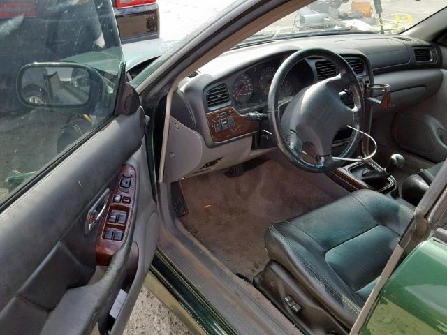 4S3BE6564Y6206909 - 2000 SUBARU LEGACY GT GREEN photo 9