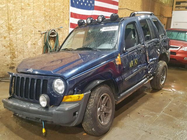 1J4GL38K66W219140 - 2006 JEEP LIBERTY RE BLUE photo 2