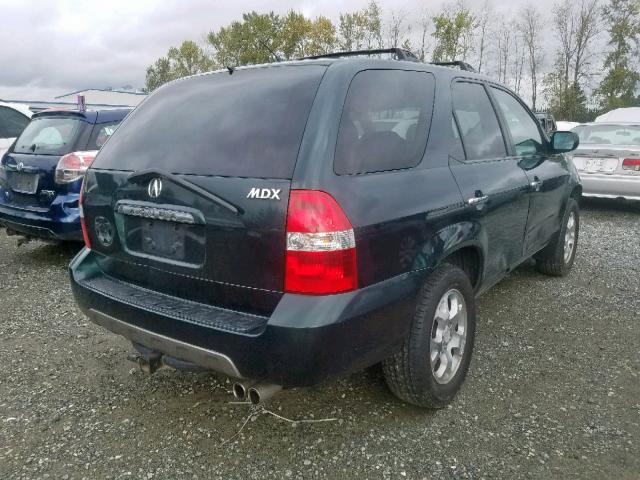 2HNYD18691H001774 - 2001 ACURA MDX TOURIN GREEN photo 4