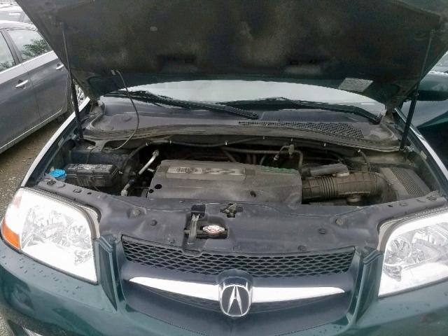 2HNYD18691H001774 - 2001 ACURA MDX TOURIN GREEN photo 7