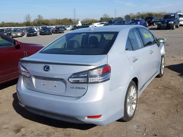 JTHBB1BA3B2044109 - 2011 LEXUS HS 250H BLUE photo 4