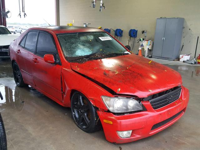 JTHBD192530071429 - 2003 LEXUS IS 300 RED photo 1