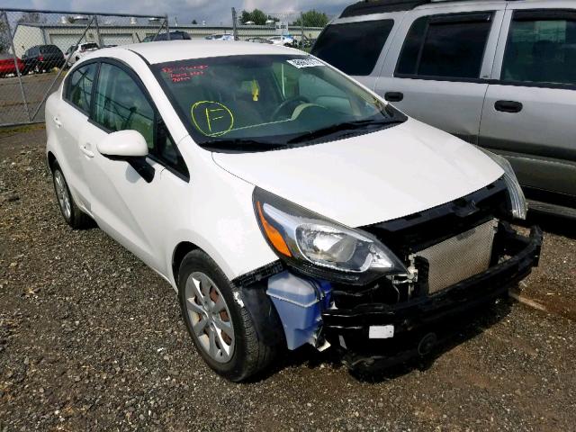 KNADM4A30D6182773 - 2013 KIA RIO LX WHITE photo 1