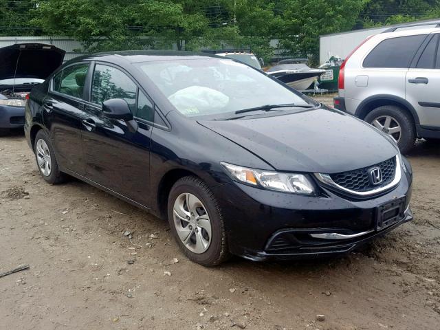 2HGFB2F51DH573012 - 2013 HONDA CIVIC LX BLACK photo 1