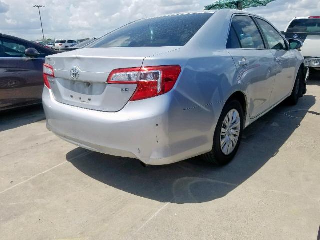 4T1BF1FK9CU114657 - 2012 TOYOTA CAMRY BASE SILVER photo 4