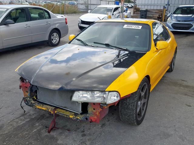 JHMBB2156TC005343 - 1996 HONDA PRELUDE SI YELLOW photo 2