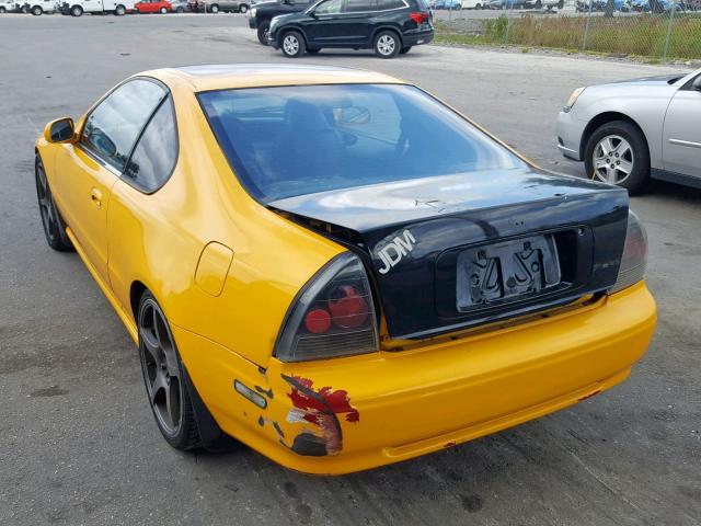 JHMBB2156TC005343 - 1996 HONDA PRELUDE SI YELLOW photo 3