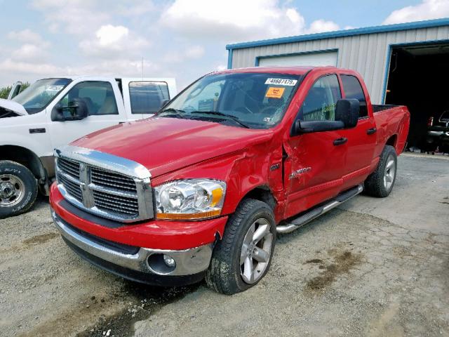 1D7HU18236S672561 - 2006 DODGE RAM 1500 S RED photo 2