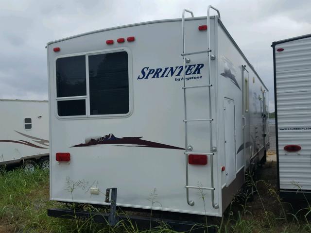 4YDT3112381531108 - 2008 KEYSTONE SPRINTER WHITE photo 6