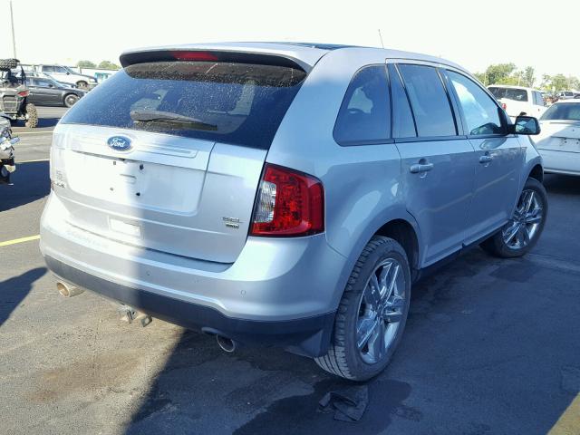 2FMDK4JC8CBA08678 - 2012 FORD EDGE SEL SILVER photo 4