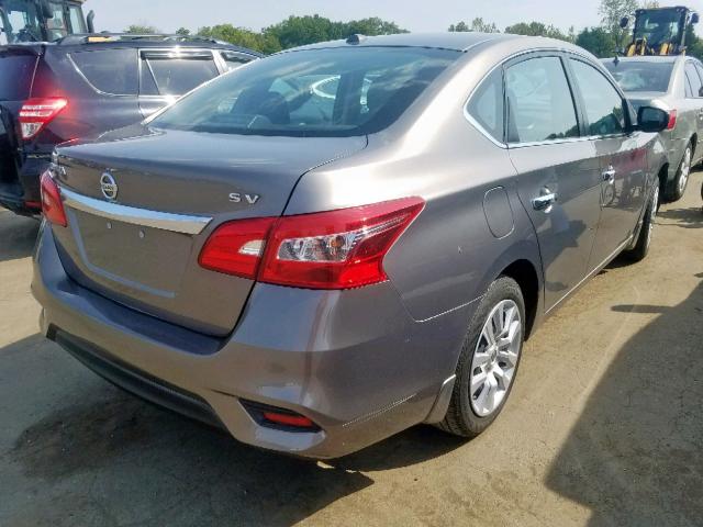 3N1AB7AP0GY257178 - 2016 NISSAN SENTRA S GRAY photo 4