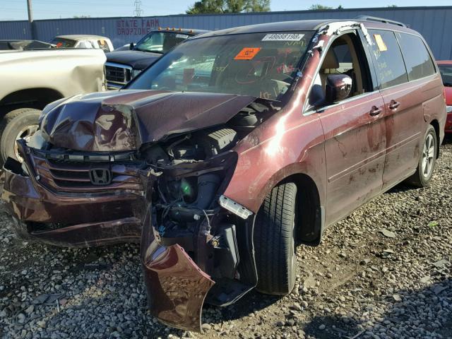 5FNRL3H94AB076097 - 2010 HONDA ODYSSEY TO MAROON photo 2