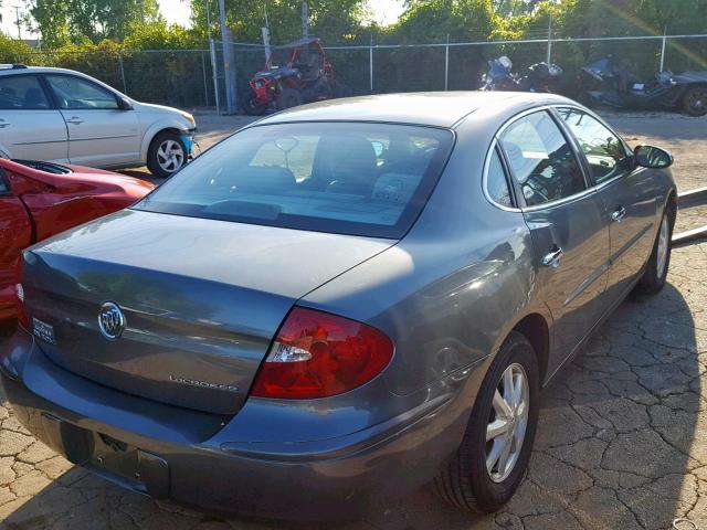 2G4WC532051237266 - 2005 BUICK LACROSSE C GRAY photo 4