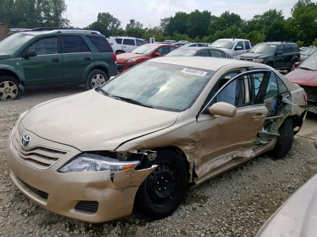 4T4BF3EKXAR069924 - 2010 TOYOTA CAMRY BASE GOLD photo 10