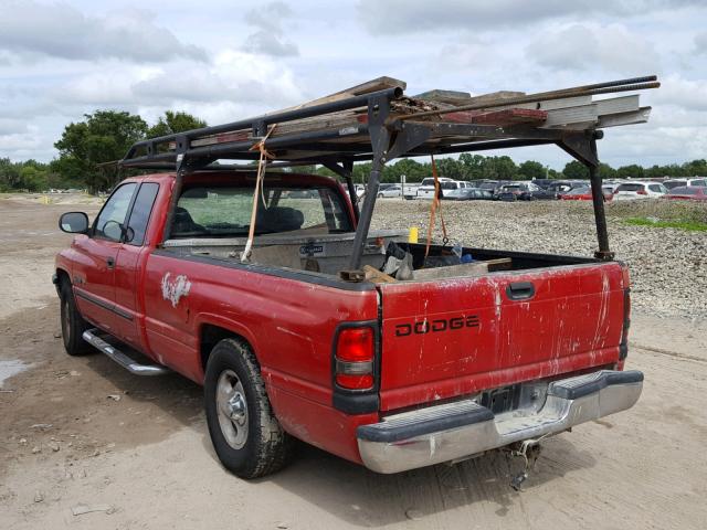 3B7HC13Y01G710675 - 2001 DODGE RAM 1500 RED photo 3