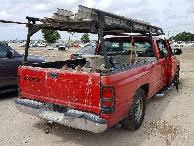 3B7HC13Y01G710675 - 2001 DODGE RAM 1500 RED photo 4