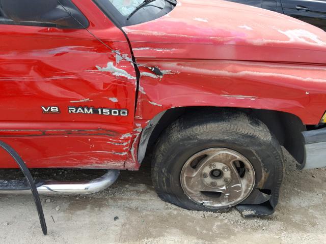 3B7HC13Y01G710675 - 2001 DODGE RAM 1500 RED photo 9