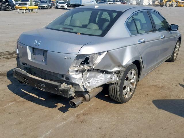 1HGCP36888A075155 - 2008 HONDA ACCORD EXL SILVER photo 4