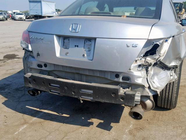 1HGCP36888A075155 - 2008 HONDA ACCORD EXL SILVER photo 9