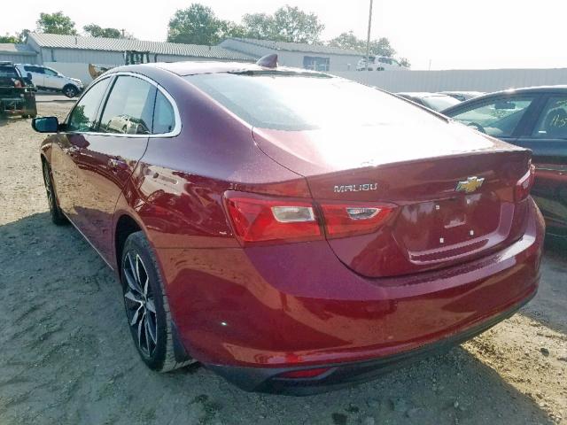 1G1ZE5ST9HF287255 - 2017 CHEVROLET MALIBU LT RED photo 3