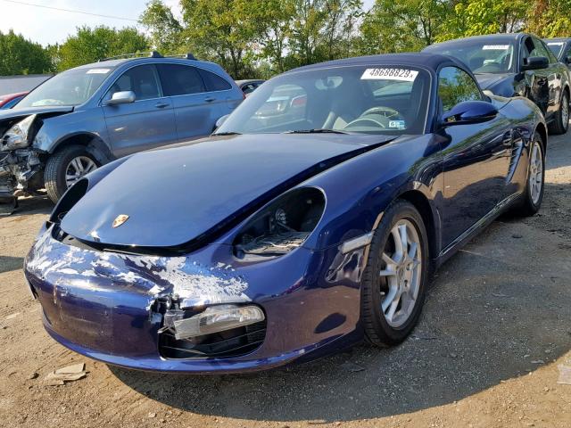 WP0CA29876U713266 - 2006 PORSCHE BOXSTER BLUE photo 2