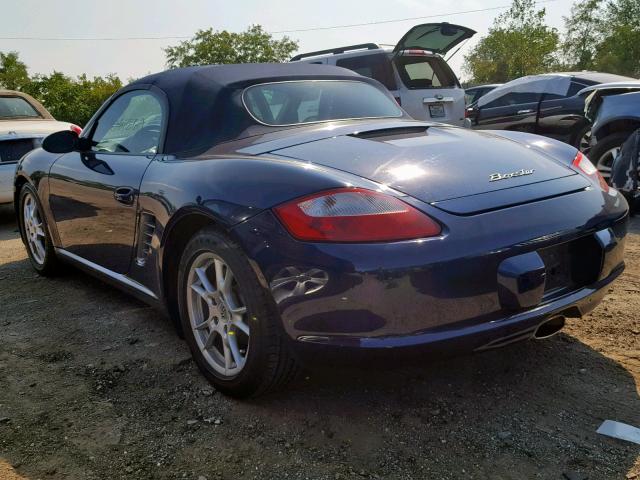 WP0CA29876U713266 - 2006 PORSCHE BOXSTER BLUE photo 3